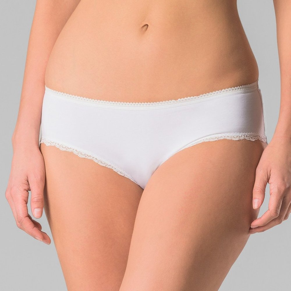 PACT Women's Organic Cotton Lace Hipster Panties